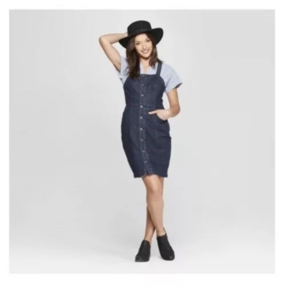 Universal thread button up denim dress